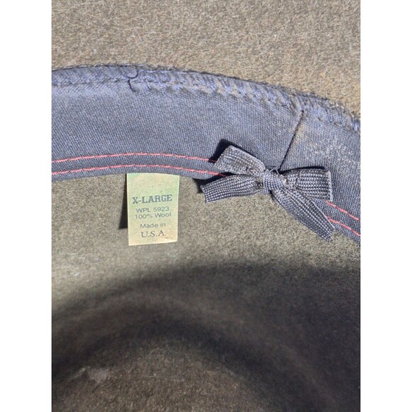 Vintage Bonner Lite Felt Wool Indiana Jones Fedora Mens XL Green Made In USA - Picture 7 of 8